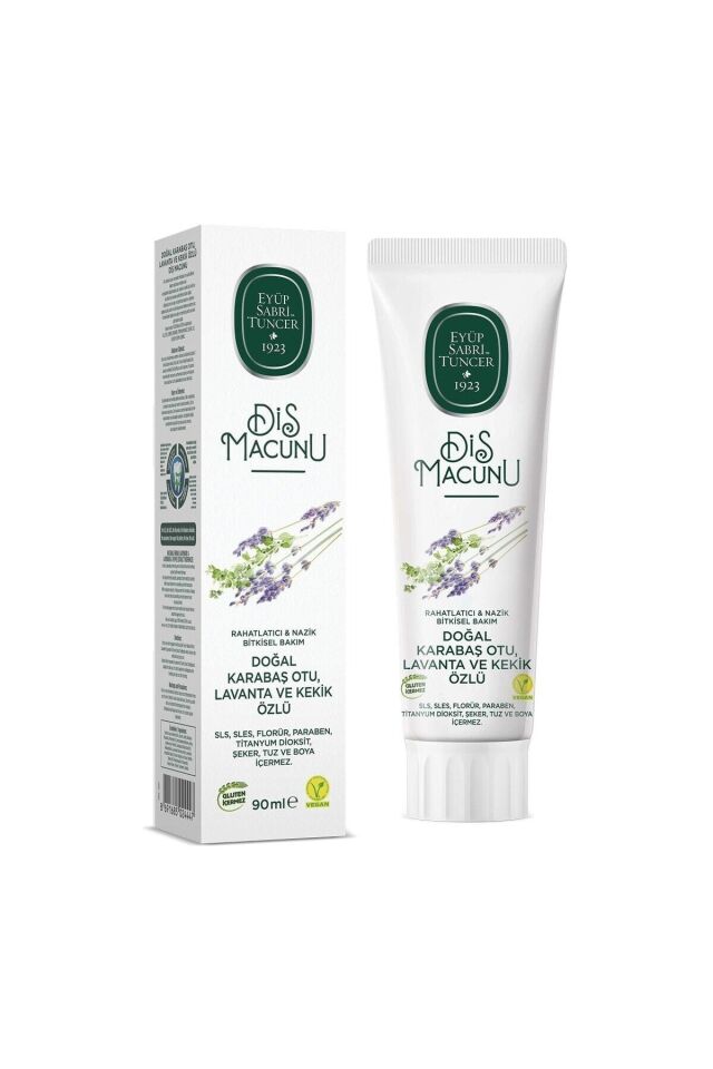 EYÜP SABRİ TUNCER DOĞAL KARABAŞ OTU, LAVANTA VE KEKİK ÖZLÜ DİŞ MACUNU 90 ML