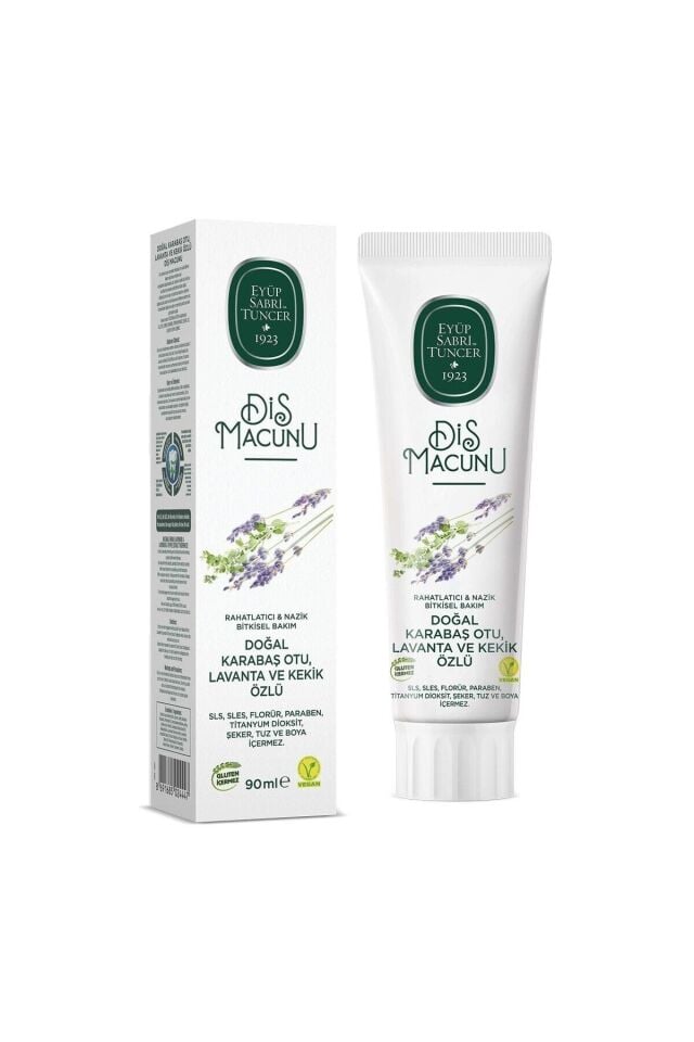EYÜP SABRİ TUNCER DOĞAL KARABAŞ OTU, LAVANTA VE KEKİK ÖZLÜ DİŞ MACUNU 90 ML