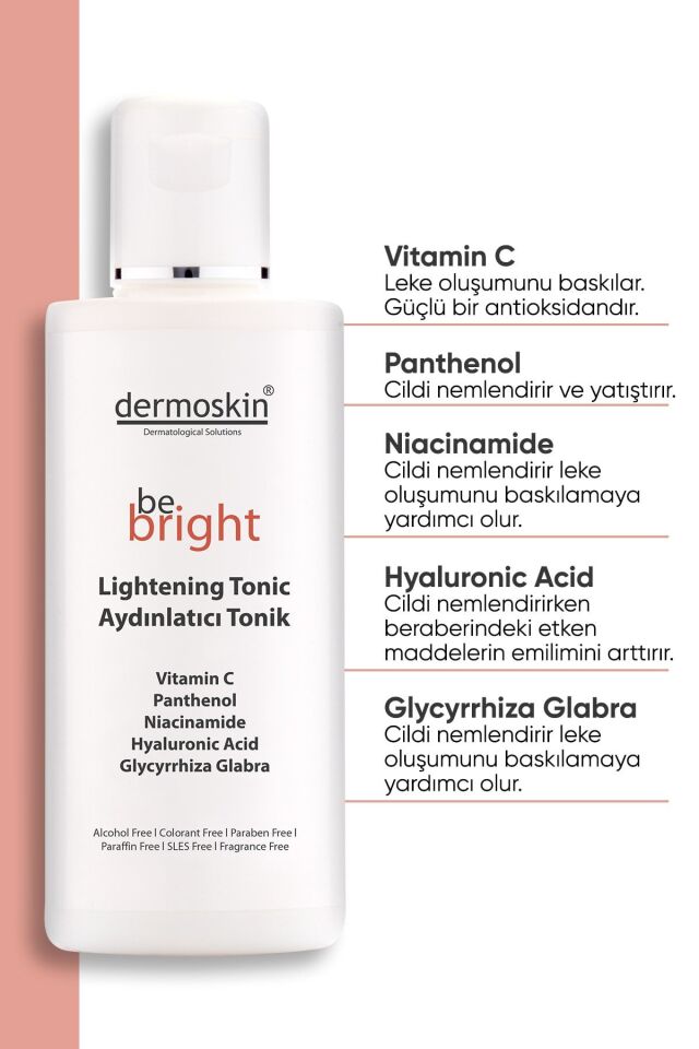 DERMOSKİN AYDINLATICI TONİK 200 ML