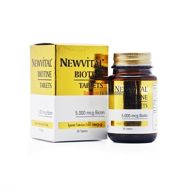 NEWVİTAL BİOTİNE 5000 MCG 60 TABLET