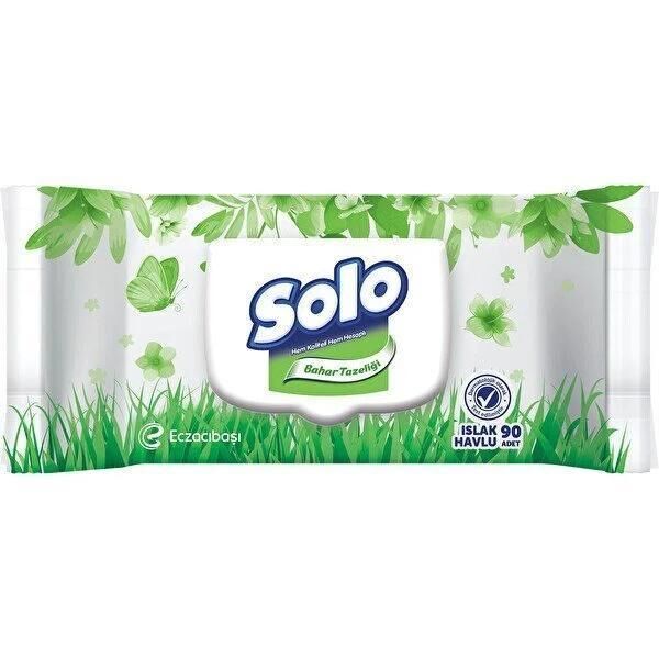 SOLO BAHAR TAZELİĞİ ISLAK MENDİL 90 LI