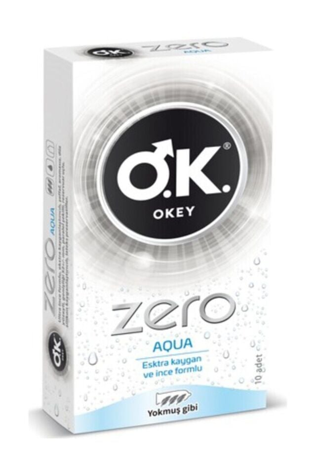 OKEY PREZERVATİF ZERO AQUA 10 LU