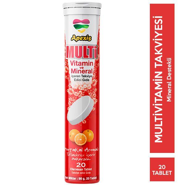 APEXiS MULTİVİTAMİN 20 EFERVESAN TABLET