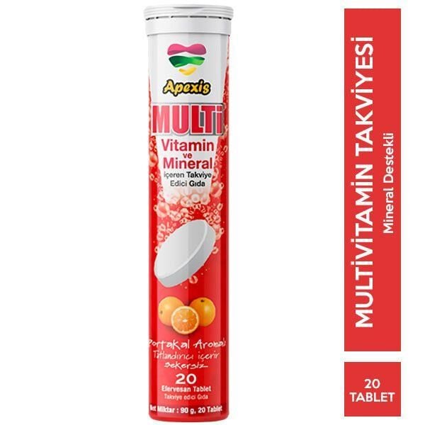 APEXiS MULTİVİTAMİN 20 EFERVESAN TABLET