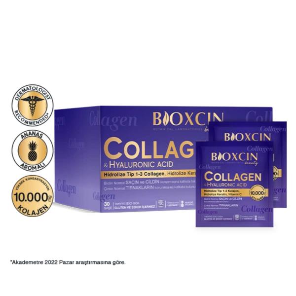 BİOXCİN BEAUTY COLLAGEN HYALURONİC ACİD 30 ŞASE