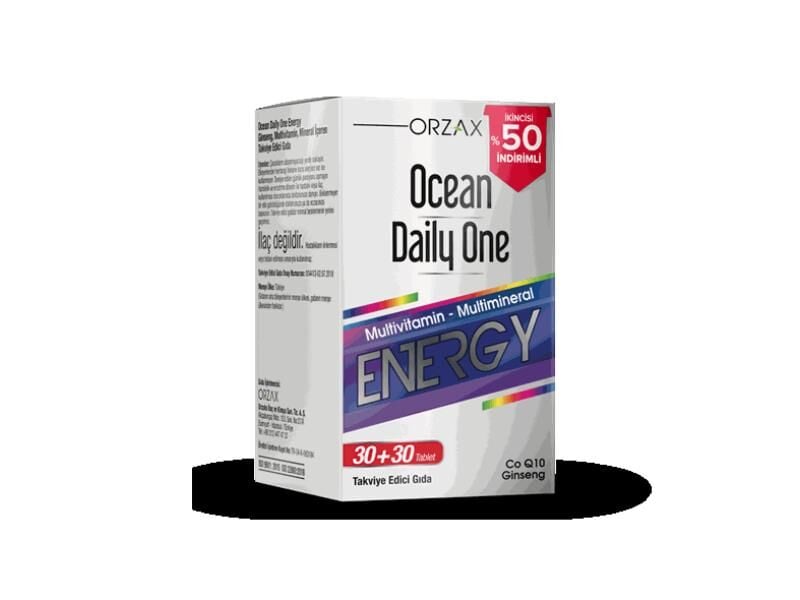 OCEAN DAILY ONE ENERGY 30+30 TABLET 2.Sİ %50 İNDİRİMLİ