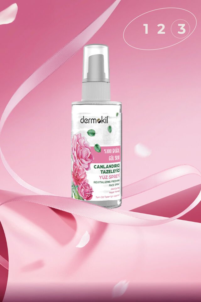 DERMOKİL DOĞAL GÜL SUYU CANLANDIRICI TAZELEYİCİ YÜZ SPREYİ