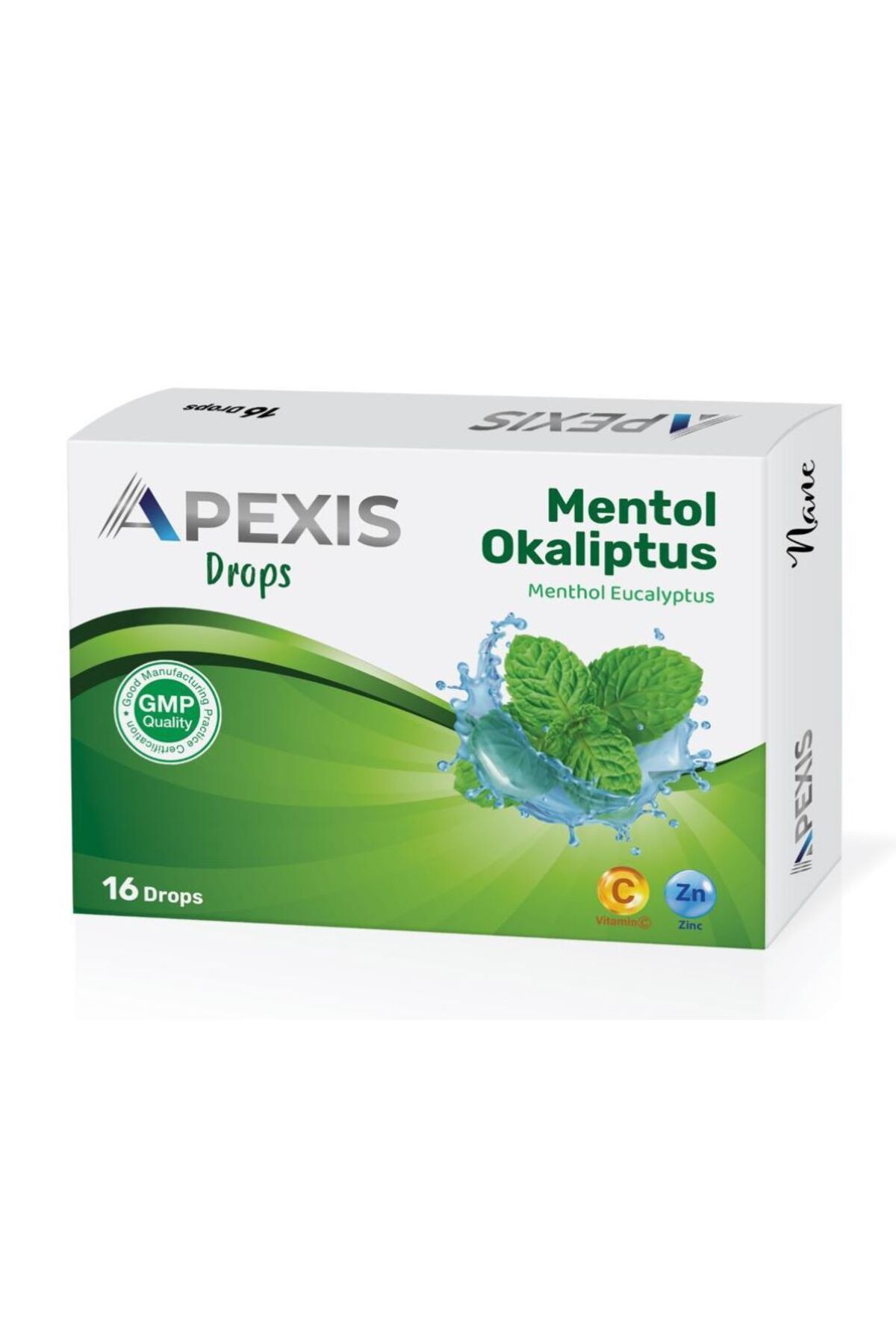 APEXİS DROPS MENTOL OKALİPTUS AROMALI 16 LI