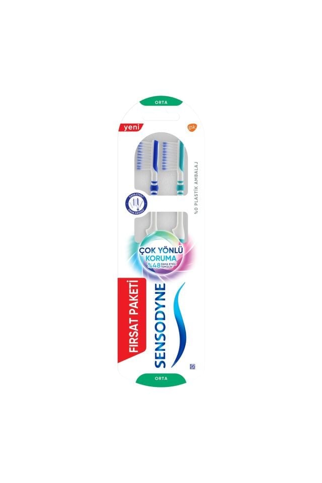 SENSODYNE DIS FIRCASI COK YÖNLÜ KORUMA 1+1 FIRSAT PAKETİ