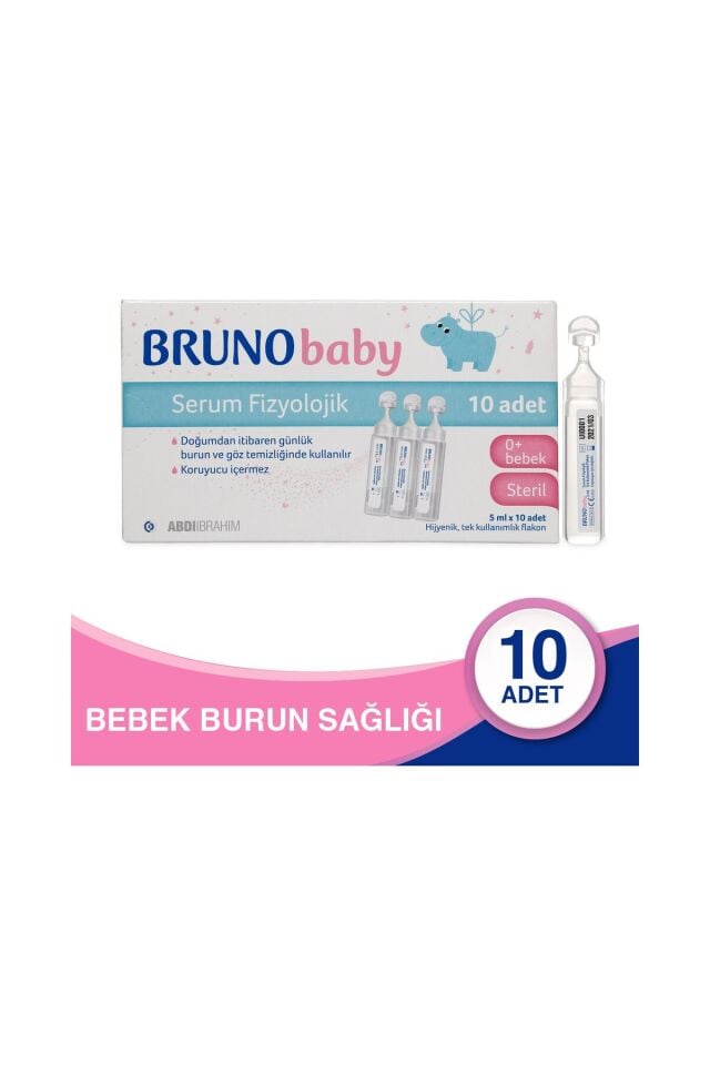 BRUNO BABY SERUM FİZYOLOJİK 5 ML X 10 FLAKON