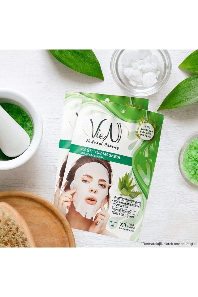 VİEN KAĞIT YÜZ MASKESİ ALOEVERA 25 GR
