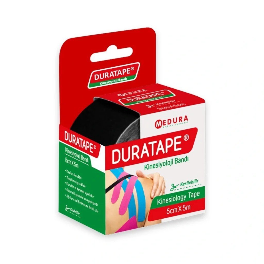 DURATAPE KINESIYOLOJI BANDI 5cmx5m SİYAH