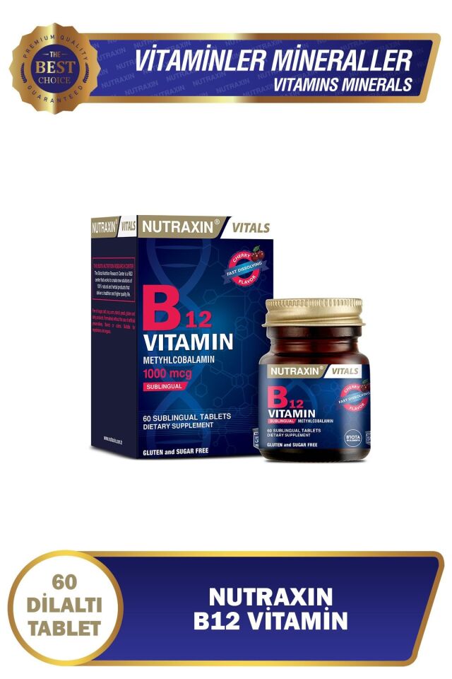 NUTRAXIN VITAMIN B12 DIL ALTI 60 TABLET