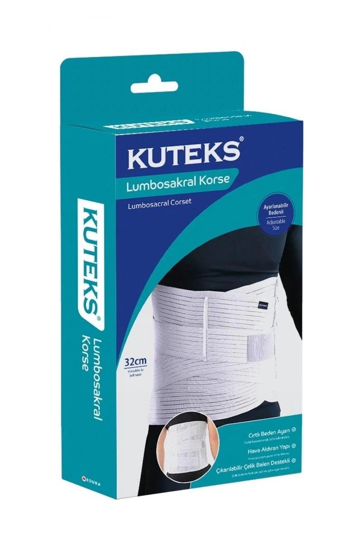KUTEKS - LUMBOSAKRAL KORSE 32 CM