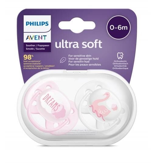 AVENT ULTRA SOFT 0-6 AY 2 Lİ KIZ EMZİK