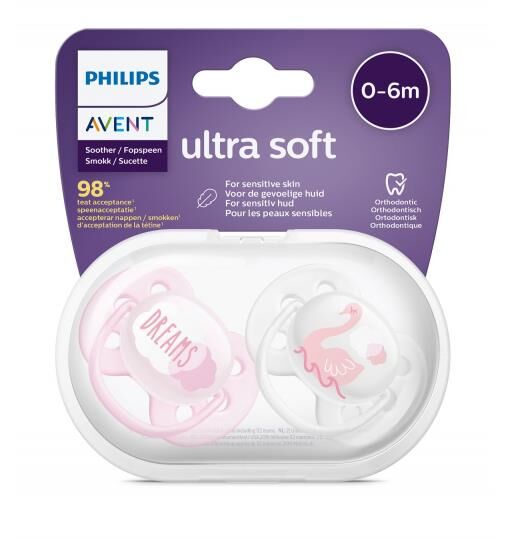 AVENT ULTRA SOFT 0-6 AY 2 Lİ KIZ EMZİK