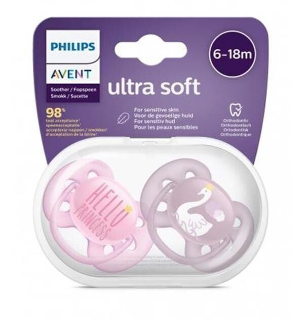 AVENT ULTRA SOFT 6-18 AY 2 Lİ KIZ EMZİK