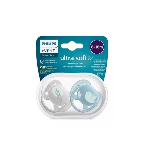 AVENT ULTRA SOFT 6-18 AY 2 Lİ ERKEK EMZİK SCF091/15