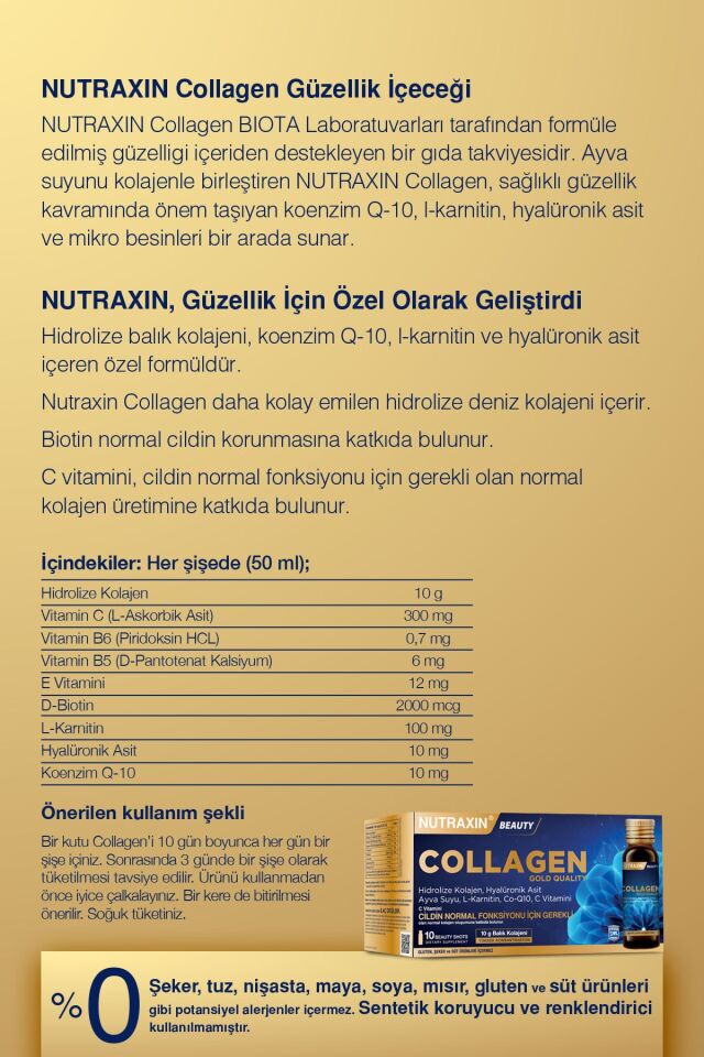 NUTRAXIN COLLAGEN 10X50 ML 10 SHOTS