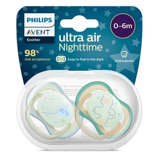 AVENT ULTRA AİR NİGHT TİME 0-6 AY ERKEK 2 Lİ EMZİK