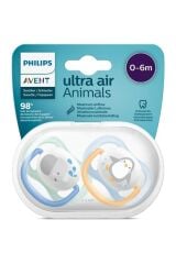 AVENT ULTRA AİR ANİMALS 0-6 AY 2Lİ ERKEK EMZİK