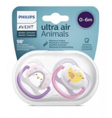 AVENT ULTRA AİR ANİMALS 0-6 AY 2Lİ KIZ EMZİK