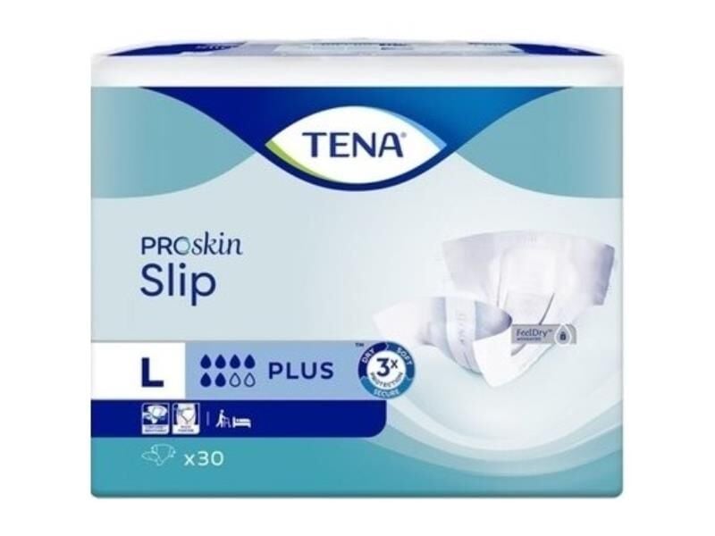 TENA SLİP PLUS BELBANTLI 6 DAMLA HASTA BEZİ LARGE 30 LU