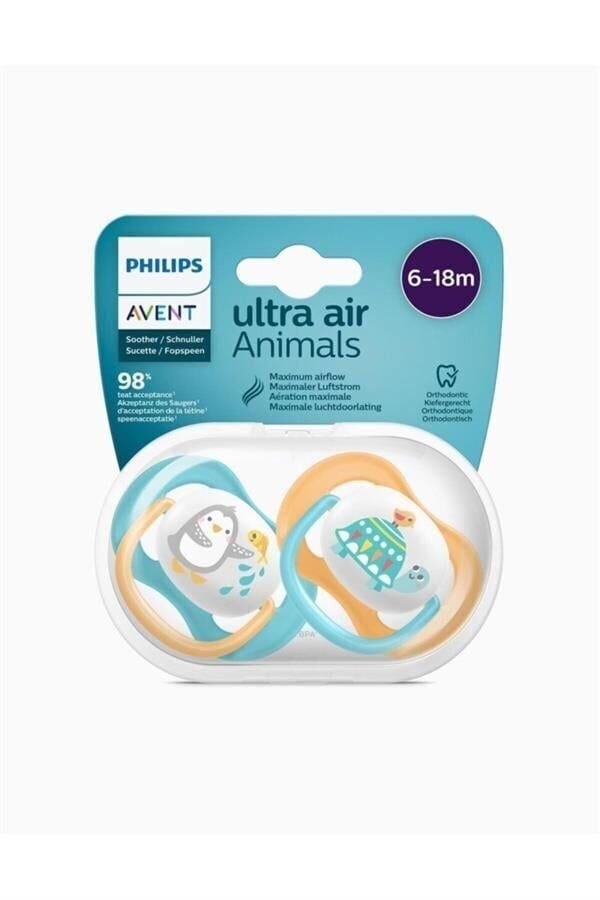 AVENT ULTRA AİR ANİMALS 6-18 AY 2Lİ ERKEK EMZİK