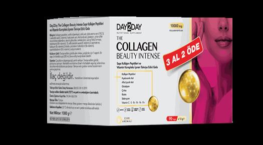DAY2DAY THE COLLEGEN BEAUTY ÇİLEK AROMALI 10000 MG 30 SAŞE - 3 AL 2 ÖDE