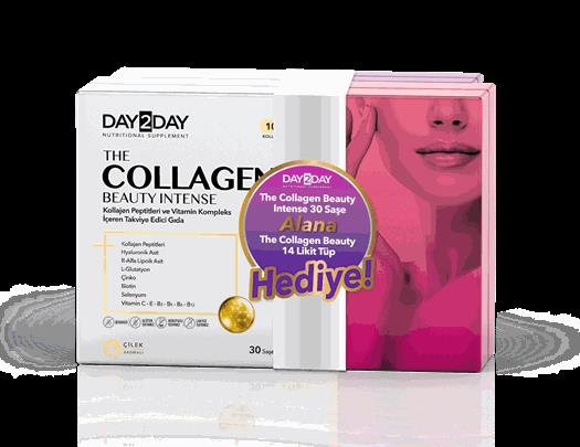 DAY2DAY THE COLLAGEN BEAUTY INTENSE 30 ŞASE + THE COLAGEN BEAUTY LİKİT TÜP 14'LÜ HEDİYE