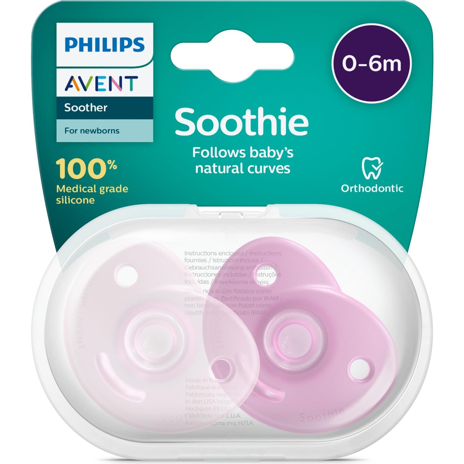 AVENT SOOTHİE 0-6 AY KIZ 2 Lİ EMZİK