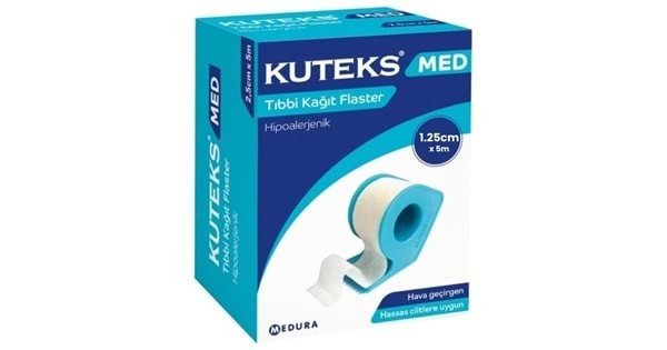 KUTEKS MED TIBBİ KAĞIT FLASTER 1.25CM X 5M