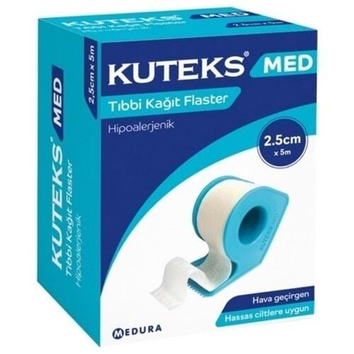 KUTEKS MED TIBBİ KAĞIT FLASTER 2.5CM X 5M