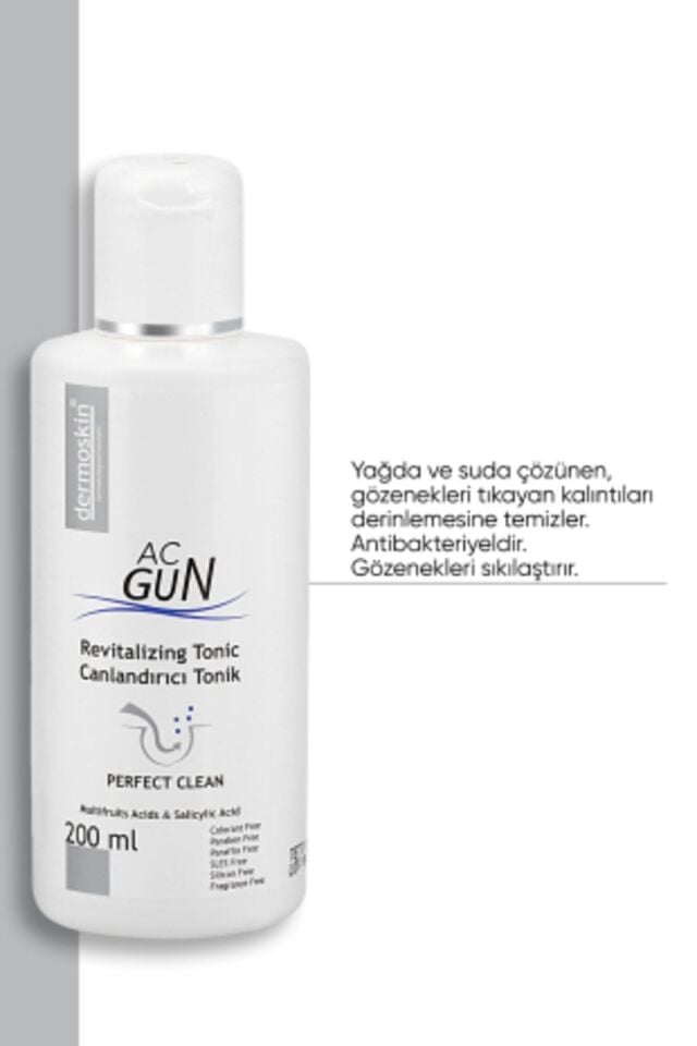 DERMOSKİN ACNEGUN CANLANDIRICI TONİK 200 ML