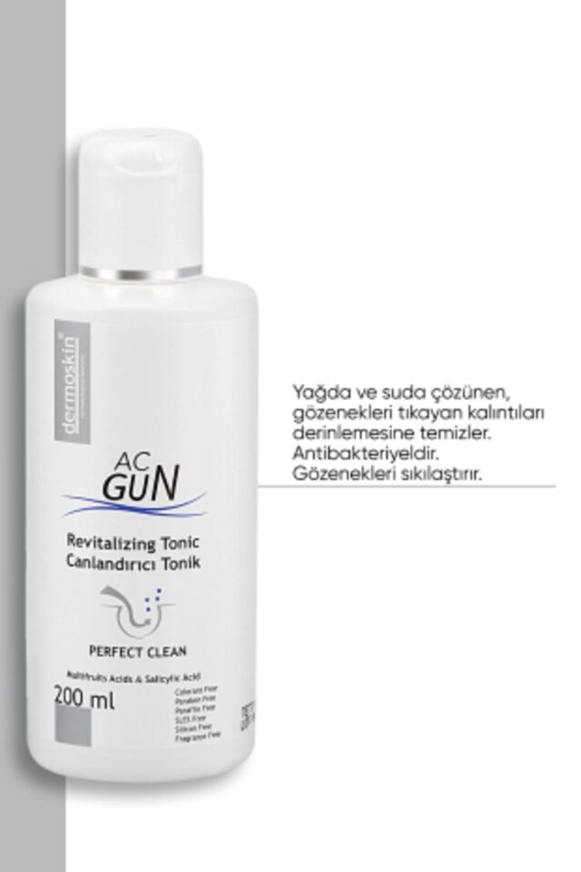 DERMOSKİN ACNEGUN CANLANDIRICI TONİK 200 ML