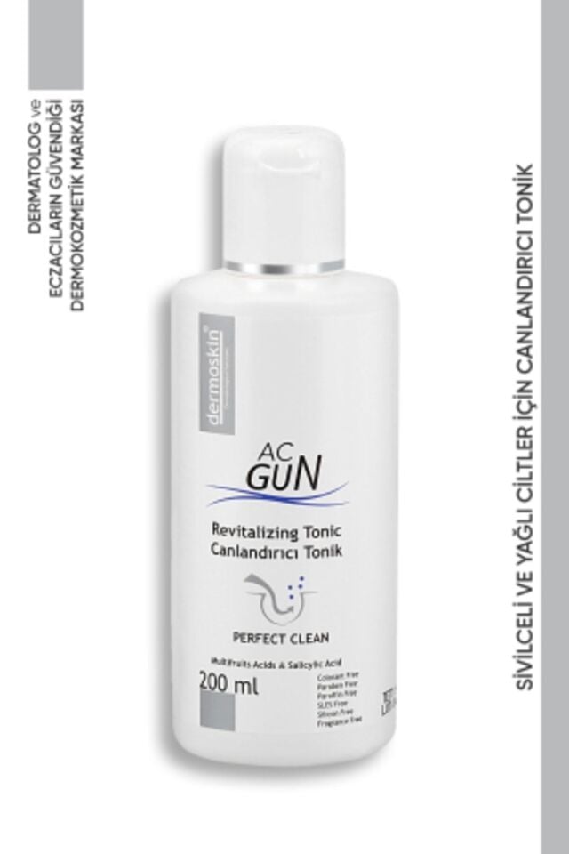 DERMOSKİN ACNEGUN CANLANDIRICI TONİK 200 ML