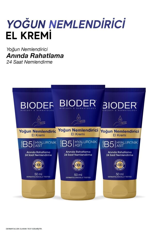 BIODER NEMLENDİRİCİ EL KREMİ 50ML