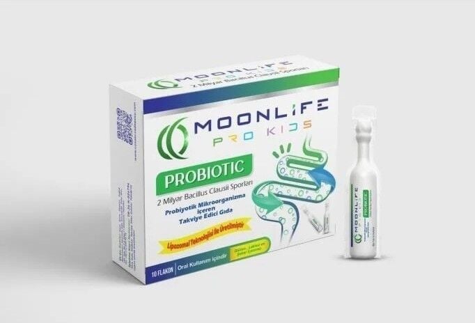 MOON LİFE (PRO KİDS ) PROBİYOTİK MİKROORGANİZMA İÇR TAK EDİCİ GIDA 10 FLOKAN