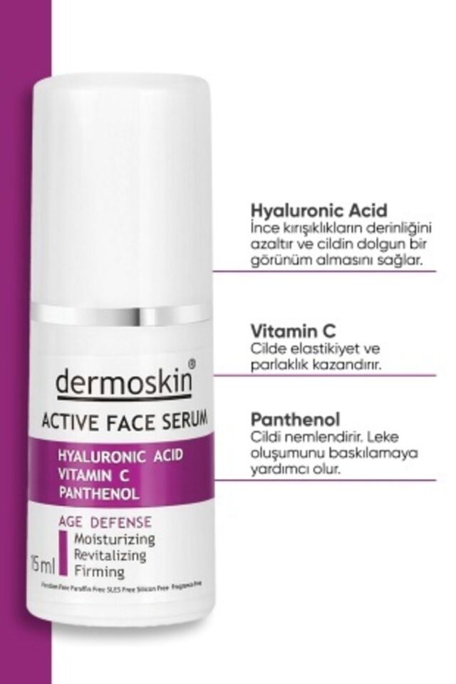 DERMOSKİN ACTİVE FACE SERUM 15 ML