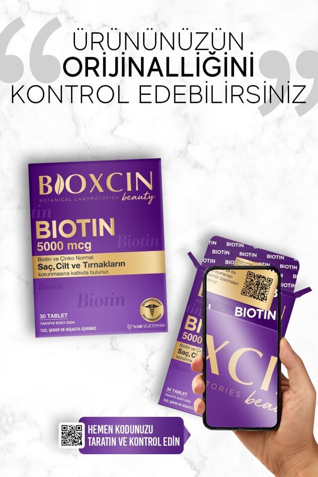 BİOXCİN BİOTİN 5000 MCG 30 TABLET 2'Lİ