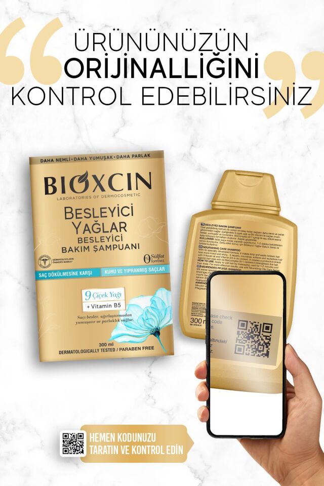 BIOXCIN BESLEYİCİ YAĞLAR ŞAMPUAN 300 ML