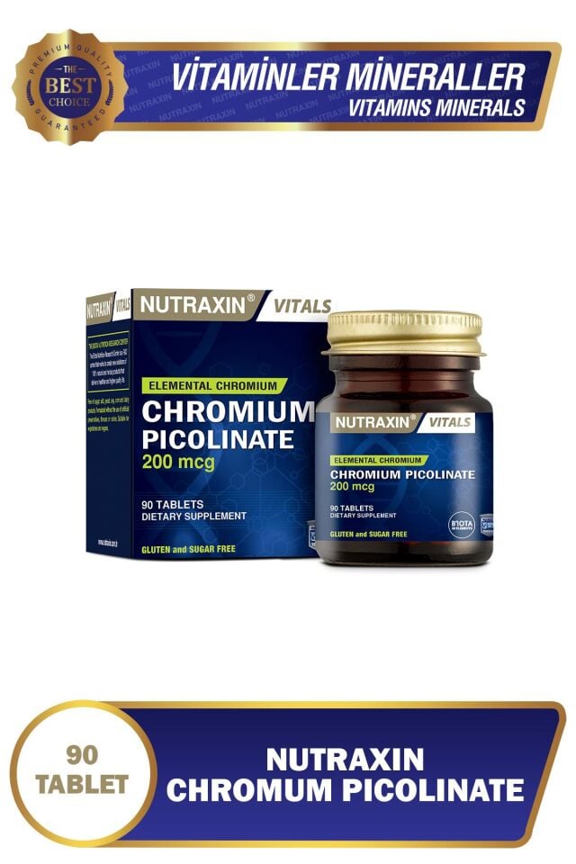 NUTRAXIN CHROMIUM PICOLINAT 90 TABLET