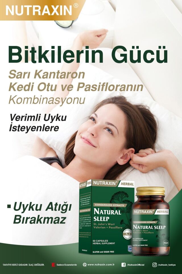 NUTRAXIN NATUREL SLEEP 60 KAPSÜL