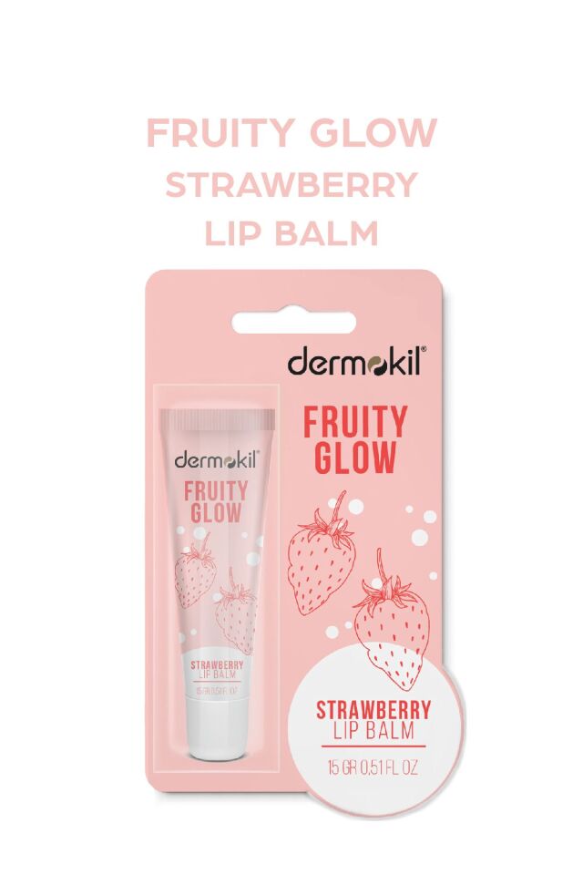 DERMOKİL ÇİLEK VE DOĞAL YAĞLI LIP BALM