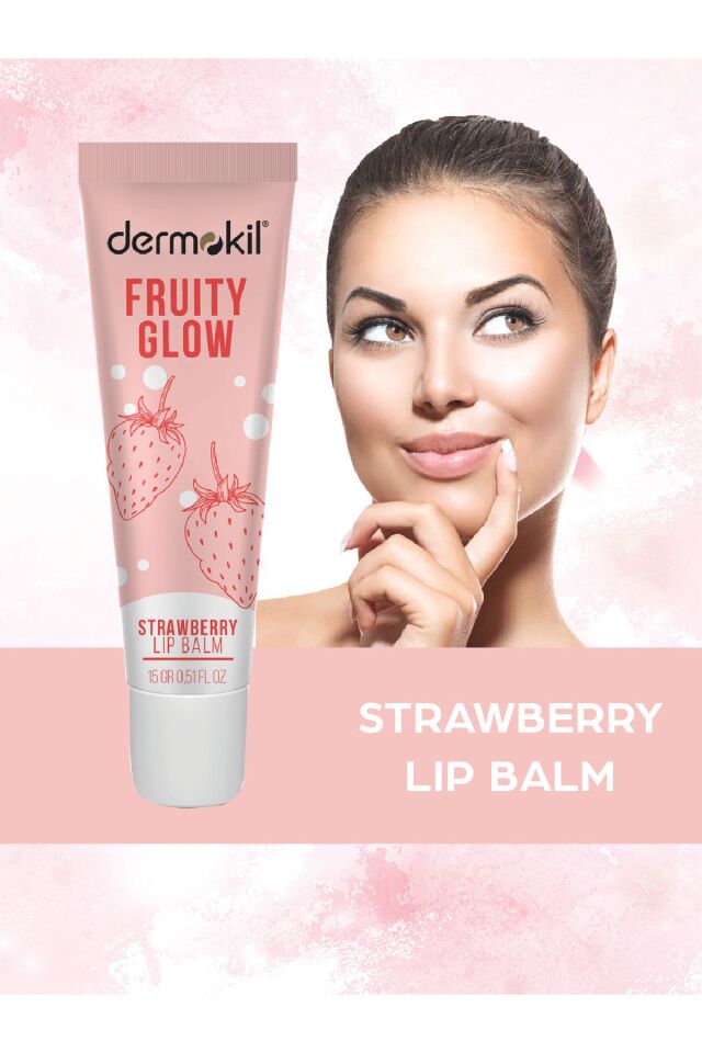 DERMOKİL ÇİLEK VE DOĞAL YAĞLI LIP BALM