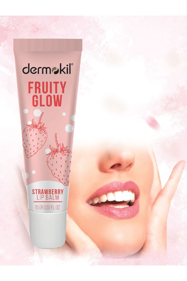 DERMOKİL ÇİLEK VE DOĞAL YAĞLI LIP BALM