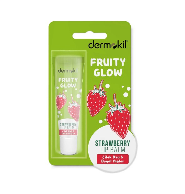 DERMOKİL ÇİLEK VE DOĞAL YAĞLI LIP BALM
