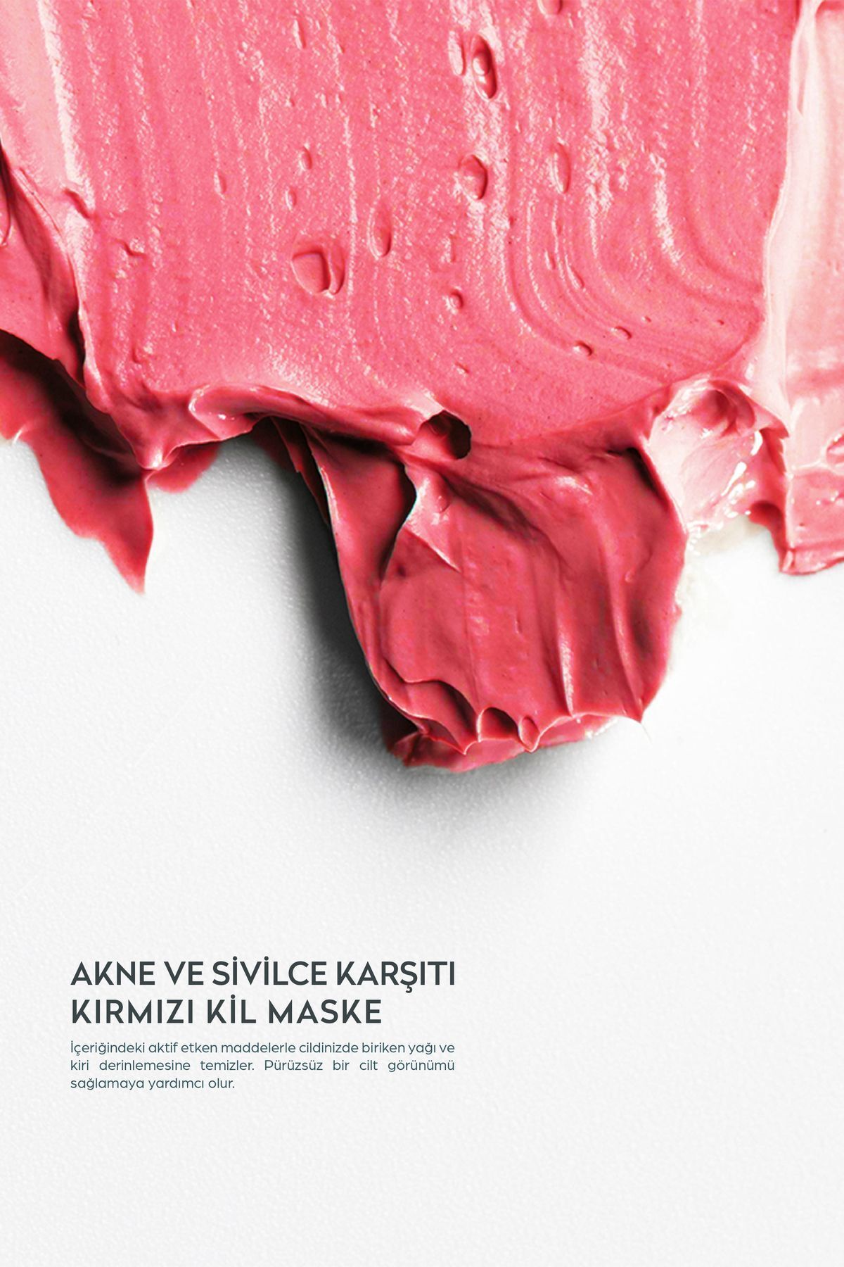 DERMOKİL AKNE VE SİYAH NOKTA KARŞITI KIRMIZI KİL MASKESİ