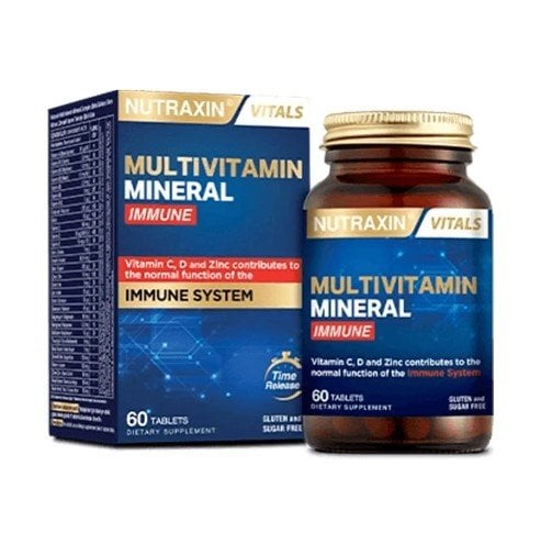 NUTRAXIN MULTİVİTAMİN MİNERAL IMMUNE 60 TABLET