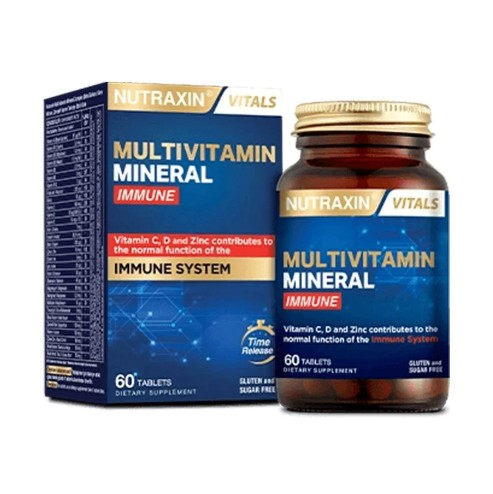 NUTRAXIN MULTİVİTAMİN MİNERAL IMMUNE 60 TABLET